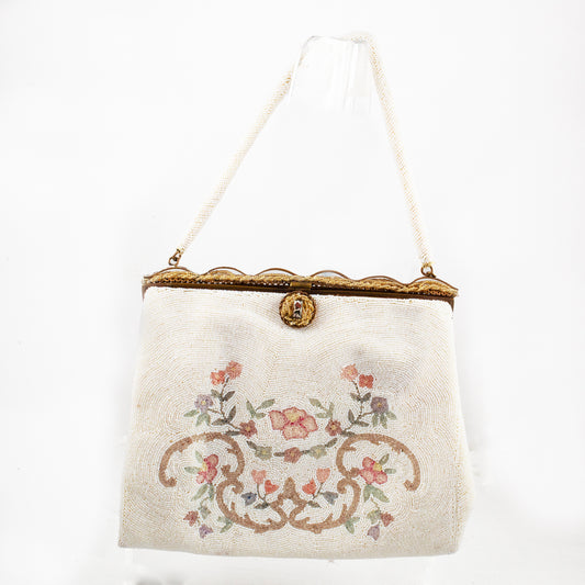 Vintage French Beaded Evening Purse